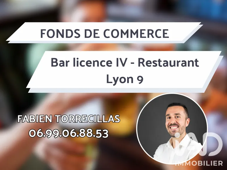 Restaurant à Lyon (69009) · 134 m² · 528 000 €