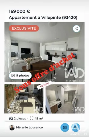 Appartement à Villepinte (93420)