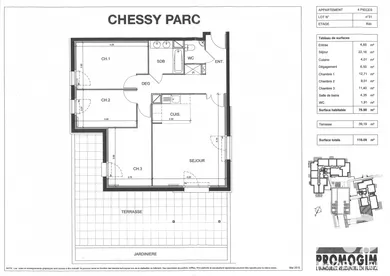 Appartement à Chessy (77700)
