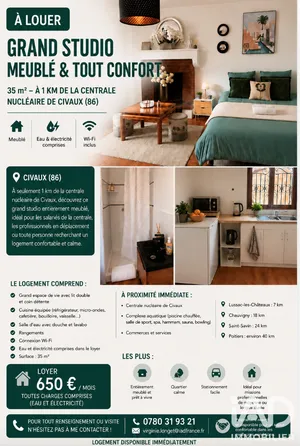 Apartment in Civaux (86320)