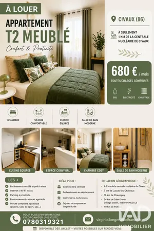 Appartement à Civaux (86320)