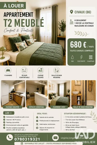 Appartement à Civaux (86320)