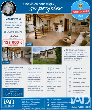 Pavillon à Lavoûte-Chilhac (43380)