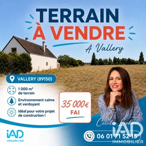 Building plot in Vallery (89150)