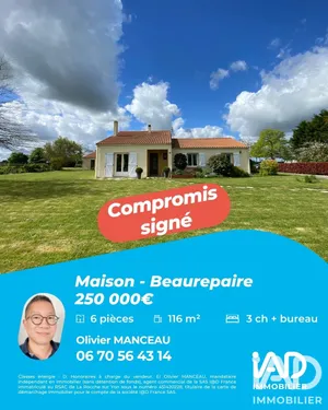 Maison à Beaurepaire (85500)