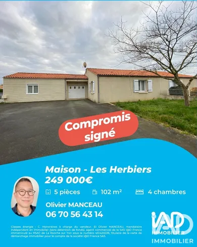 Maison à Les Herbiers (85500)
