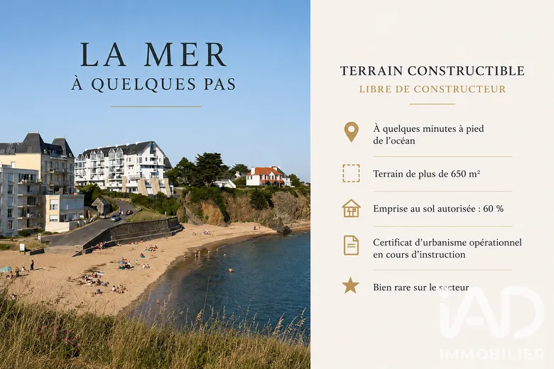Terrain à bâtir à Clohars-Carnoët (29360) · 210 000 €