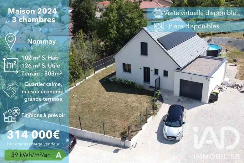 Maison 4 pièces 102 m² · à Nommay · 102 m² · 314 000 €