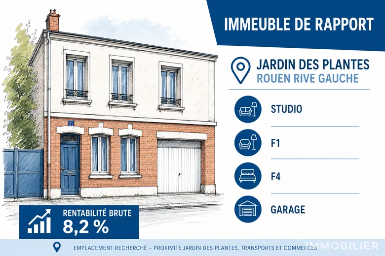 Immeuble 1 pièce 107 m² · à Rouen · 107 m² · 255 000 €