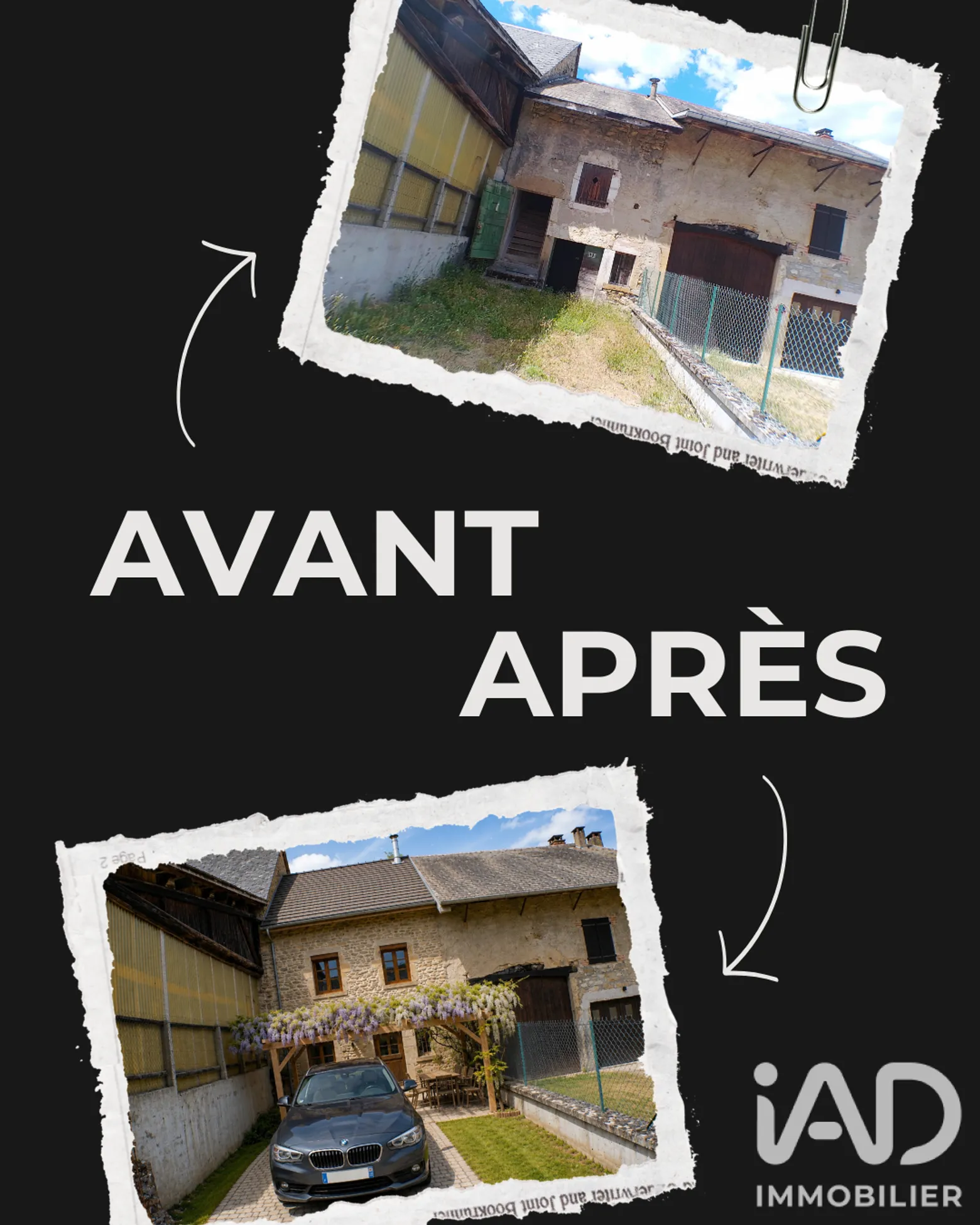 Vente maison à Cuzieu (01300) : maison de village 4 pièces 68 m² - 2053935 — 2