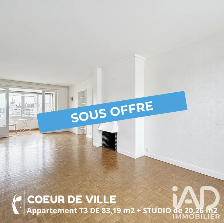 Appartement 4 pièces 103 m² · à Rouen · 103,5 m² · 334 500 €