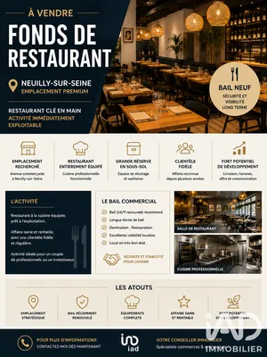 Restaurant à Neuilly-sur-Seine (92200)