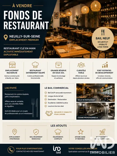 Restaurant à Neuilly-sur-Seine (92200)