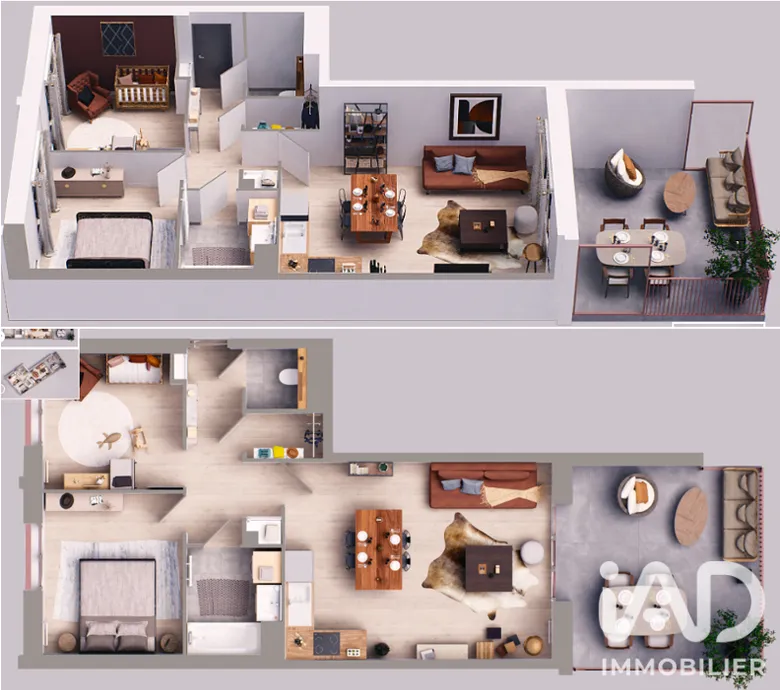 Appartement 3 pièces 64 m² · à La Courneuve · 64 m² · 267 000 €