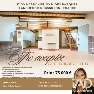 Studio à Narbonne (11100)