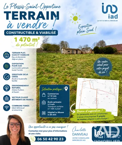 Terrain à Le Plessis-Sainte-Opportune (27170)