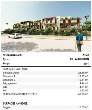Appartement à Frontignan (34110)