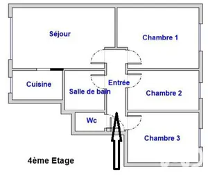 Apartment in Levallois-Perret (92300)