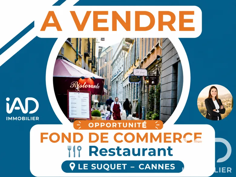 Restaurant à Cannes (06400) · 80 m² · 285 000 €