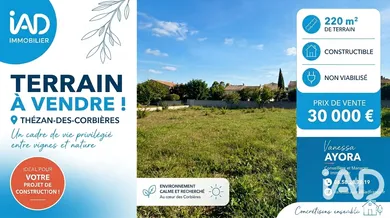 Terrain à Thézan-des-Corbières (11200)