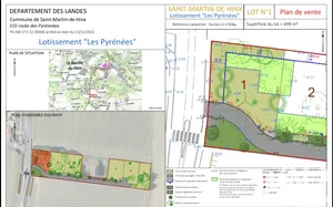 Building plot in Saint-Martin-de-Hinx (40390)