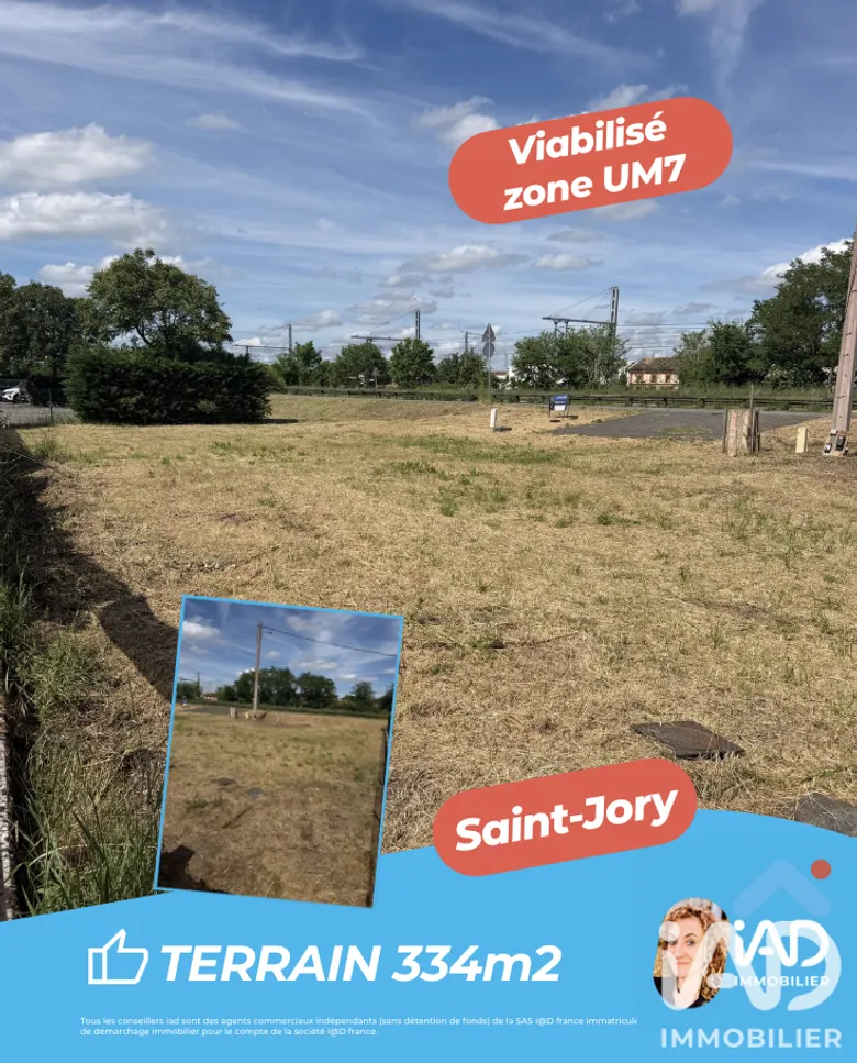 Terrain à bâtir à Saint-Jory (31790) · 77 000 €