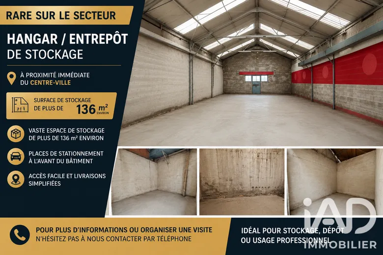 Murs commerciaux à Sully-sur-Loire (45600) · 136 m² · 63 900 €
