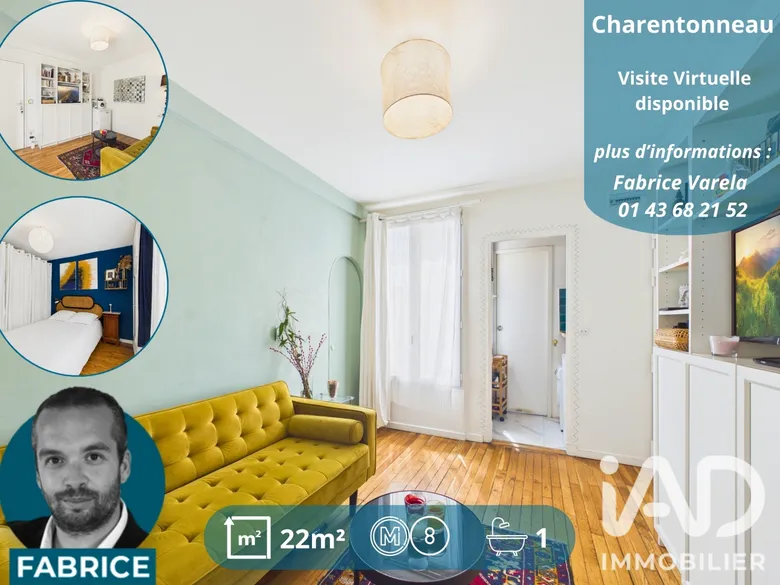 Appartement 2 pièces 22 m² · à Maisons-Alfort · 21,9 m² · 167 000 €