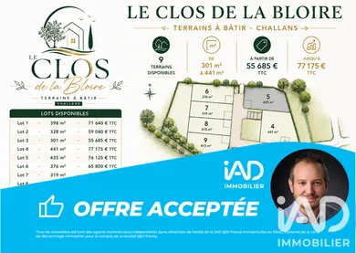 Terrain à bâtir à Challans (85300)
