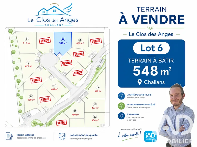 Terrain à Challans (85300) · 96 000 €