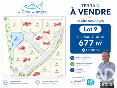 Terrain à bâtir à Challans (85300)