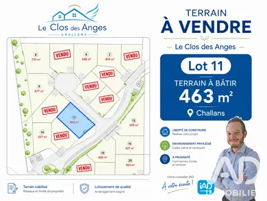Terrain à bâtir à Challans (85300)