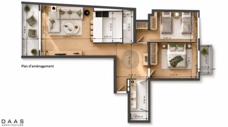 Appartement 3 pièces 74 m² · à Le Port-Marly · 74 m² · 310 000 €