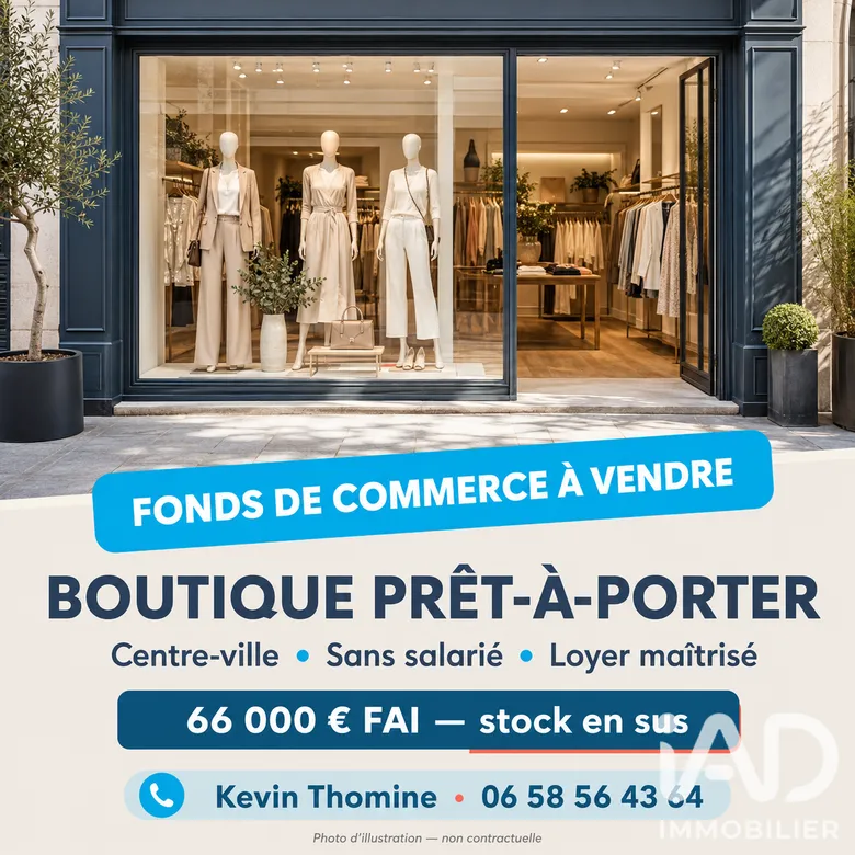 Habillement, Textile​ à Aubigny-sur-Nère (18700) · 75 m² · 66 080 €