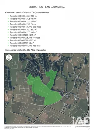 Terrain agricole  à Neuvic-Entier (87130)