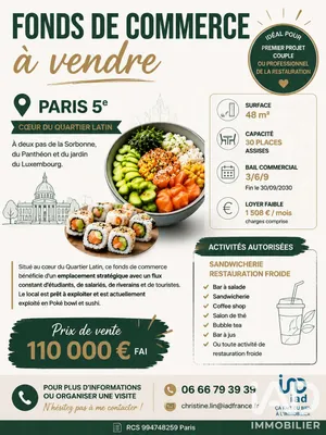 Restauration rapide à Paris (75005)