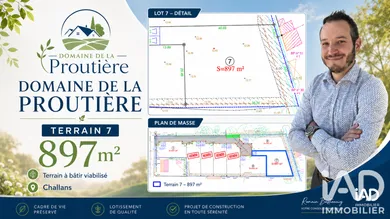 Terrain à bâtir à Challans (85300)