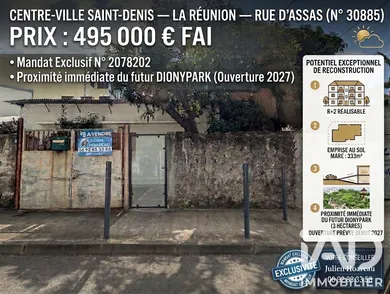 Terrain à bâtir à Saint-Denis (97400)