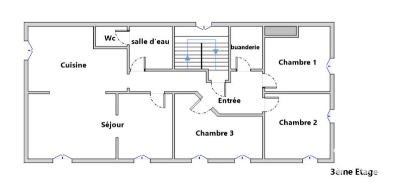 Appartement 4 pièces 84 m² · à Pau · 83,9 m² · 140 000 €
