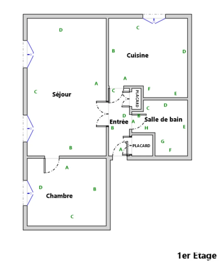 Appartement 2 pièces 40 m² · à Pau · 40,5 m² · 90 000 €