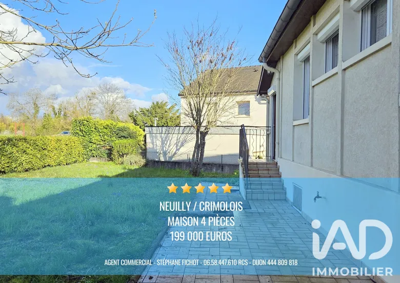 Maison 5 pièces 107 m² · à Neuilly-Crimolois · 107 m² · 199 000 €