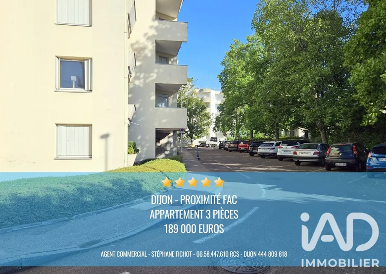 Appartement 3 pièces 73 m² · à Dijon · 72,7 m² · 189 000 €