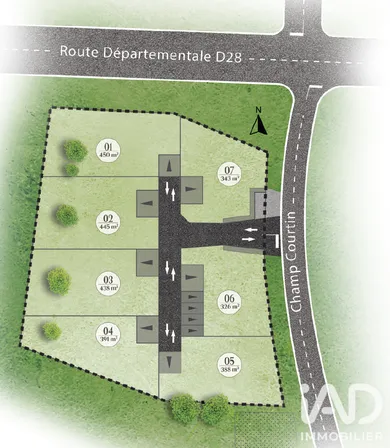 Building plot in Melesse (35520)