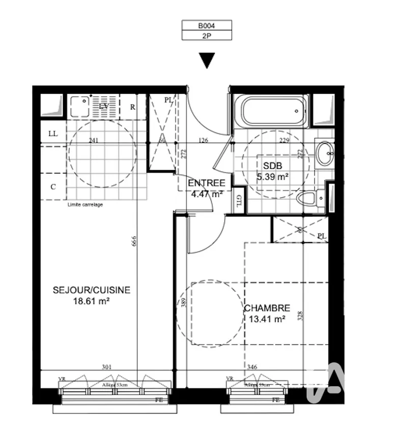 Appartement 2 pièces 42 m² · à Puiseux-en-France · 41,9 m² · 205 000 €