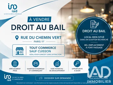 Droit au bail à Paris (75011)