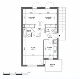 Apartment in Quint-Fonsegrives (31130)