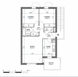 Appartement à Quint-Fonsegrives (31130)