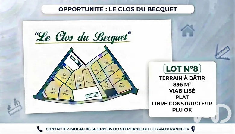 Terrain à bâtir à Terres-de-Caux (76640) · 63 900 €