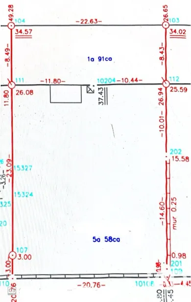Terrain à bâtir à Dalem (57550)