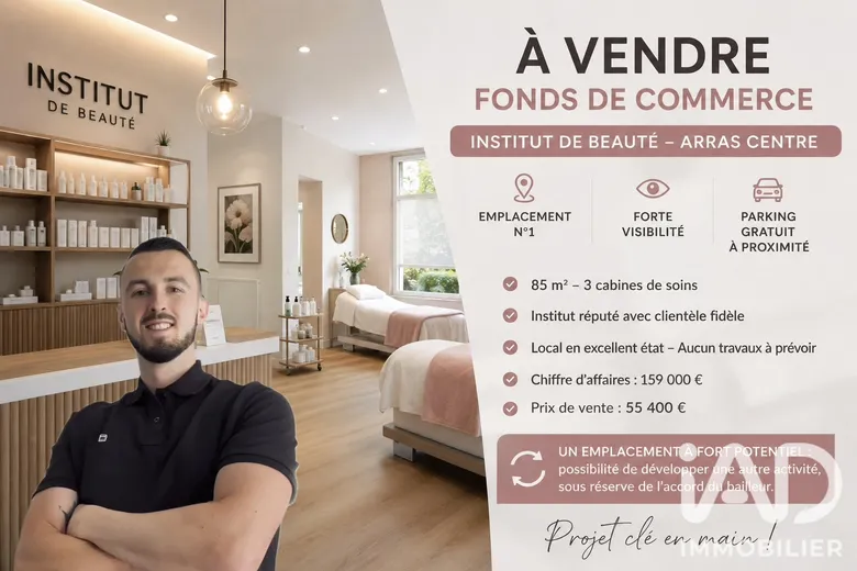 Esthétique, Coiffure​ à Arras (62000) · 85 m² · 55 400 €